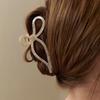 Marbling Curve Ribbon Hair Crow Clip HB2259