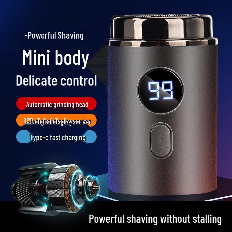 2023 Rechargeable Electric Mini Shaver for Men - Silent, Full Body, and Car Compatible