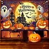 1Pcs Happy Halloween Ghost Pumpkin Haunted House Decoration Background Backdrop Decorations For Photo Studio Photo Booth Party