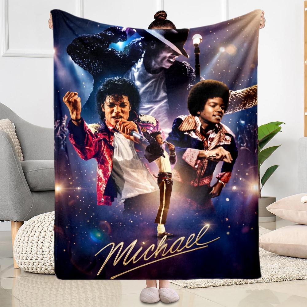 Michael Jackson Mj Iconic Style Blanket Soft Warm Cozy Perfect For Office Seaside Sofa Four Seasons Multipurpose Digital Print Best Holiday Gift For F