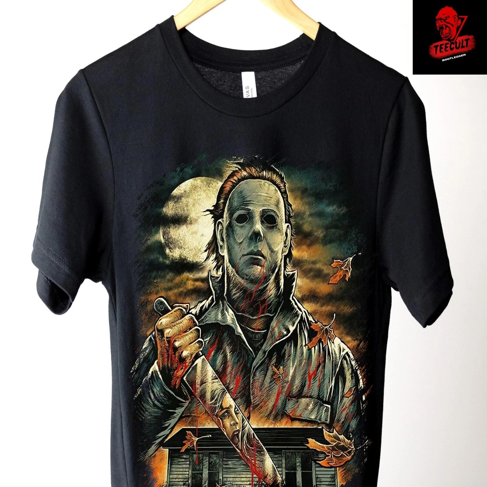 Men s and Women s T-shirts Michael Myers Halloween Horror Movie Retro Unisex Cotton S