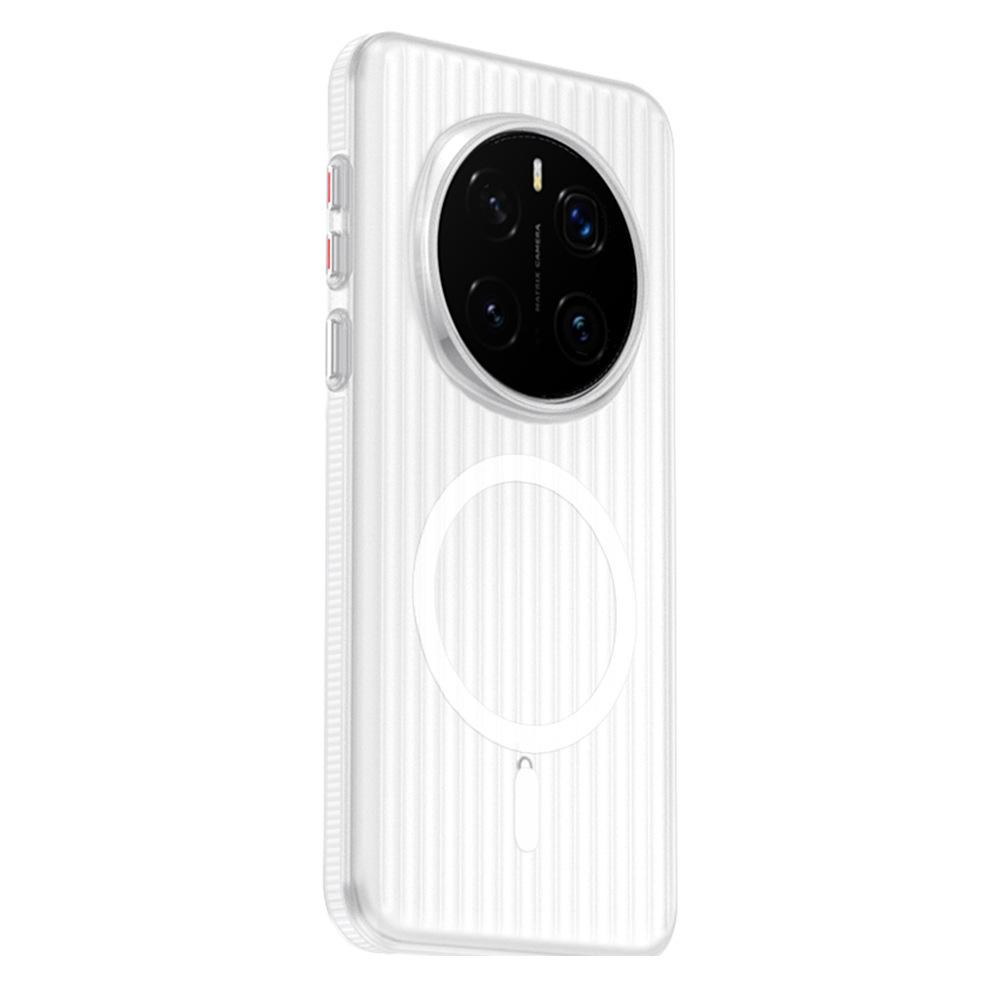 Applicable Honor Magic8Proair Magnetic Mobile Phone Case Corrugated Non-slip Pura90Promax Frosted Protective Case