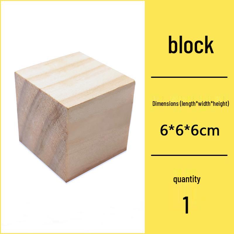 Handmade Small Wooden Building Block Cube Toy for Children