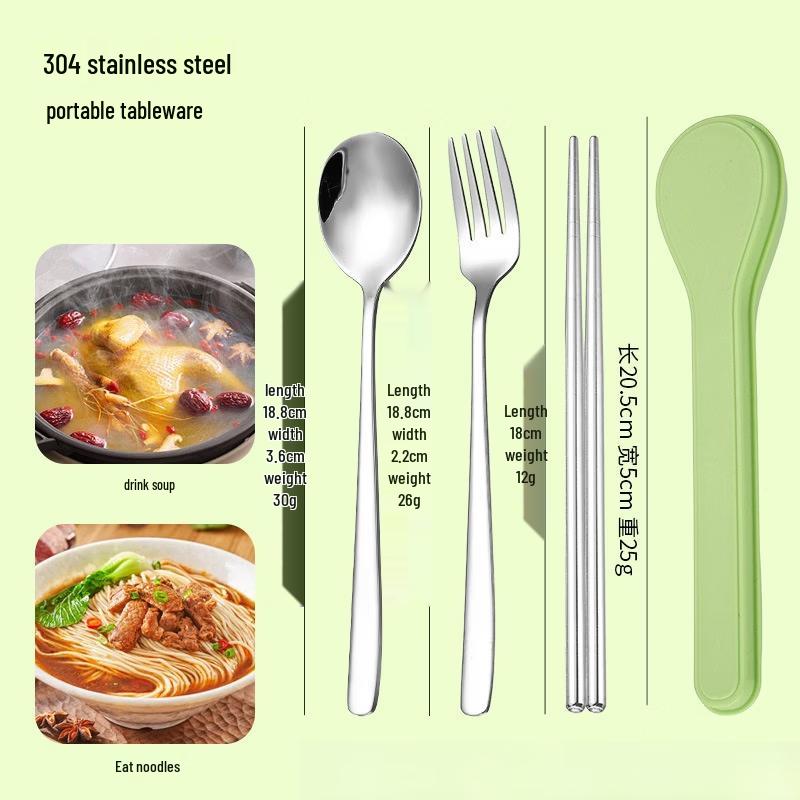 Ru Han Portable Stainless Steel Cutlery Set