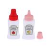 4Pcs/Set Mini Seasoning Sauce Bottle Portable Tomato Ketchup Bottle Salad Dressing Container Pot For Bento Lunch Box