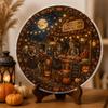 Halloween Acrylic Puzzle Hanging Ornament Set, 2D Flat Decorative Decor for Party