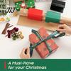 Precision Cutting Tool Portable Wrapping Paper Roll Cutter, Slide Rail Trimmer with Manual Cutter Safety Blade, Clean Straight Cut for Crafting