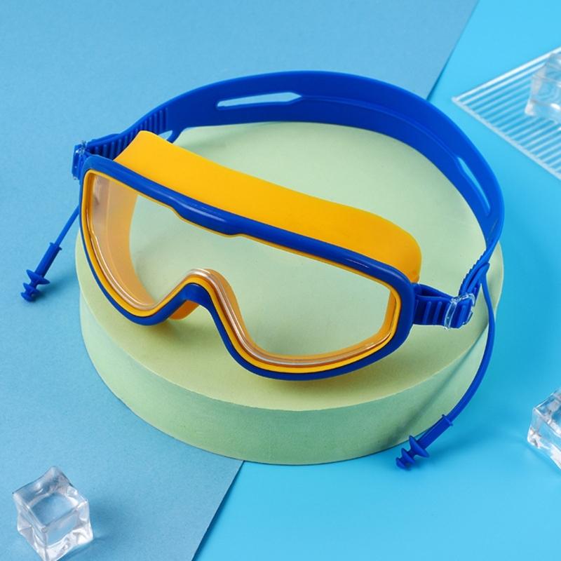 Adjustable Swim Training Glasses Professional Swimming Goggles Comfortable Large Frame Swim Glasses for Children Adults