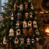Cadouri interactive de familie Calendare de Advent de Crăciun pentru iubitorii de pisici, Cutie cu numărătoare inversă de 24 de zile cu idei de cadouri pentru partener Pandantive acrilice, Brad festiv