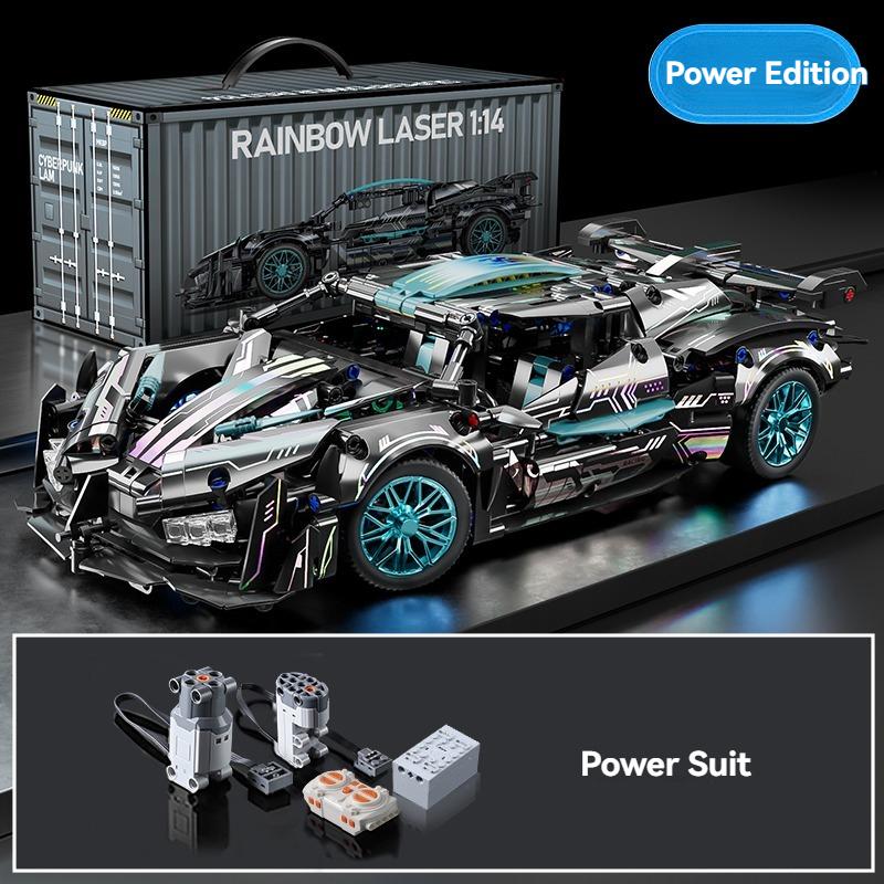 1:14 Technical Racing DIY Sports Car Construction Blocks Playthings Assemble Block Car Playthings designed for Children's Birth Date plus Xmas Present