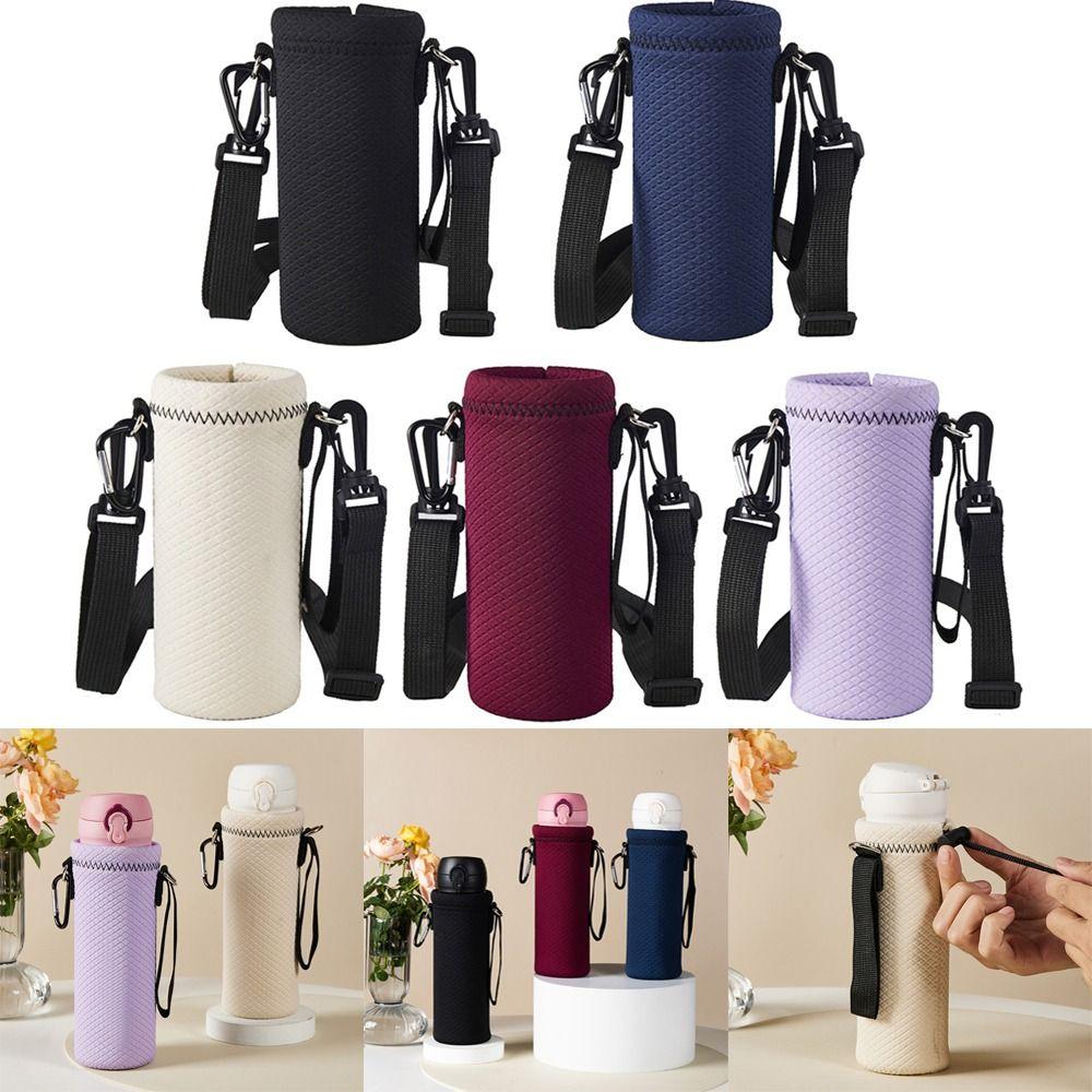 Portable Vacuum Cup Sleeve With Straps Water Bottle Case Insulat Bag Cup Sleeve  Outdoor Sport