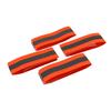 SK11 Stretch Reflective Belt 4pcs Orange Adjustable Size Made of Rubber for Excellent Elasticity Hi-Vis