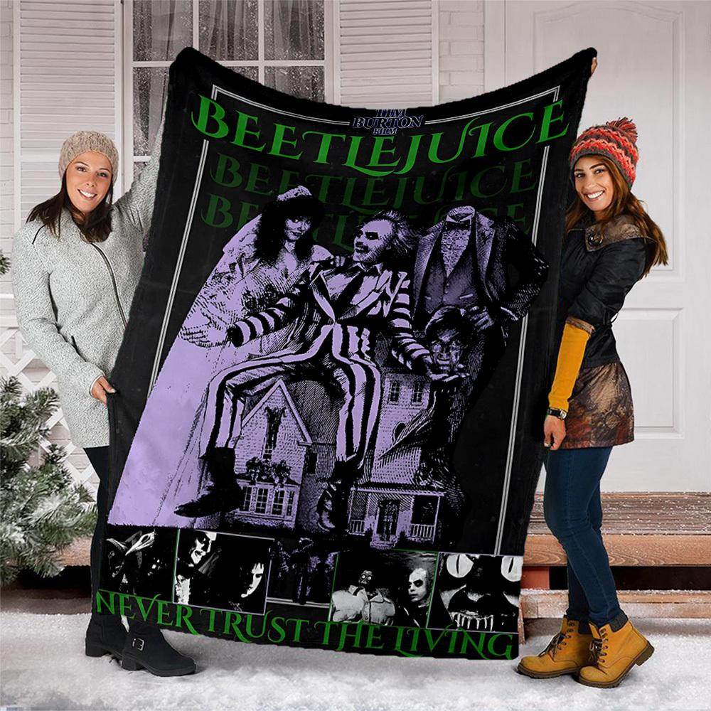 1pc Beetlejuice Outdoor Soft Blanket Ultra Plush, Warm, Versatile, and Easy Care for Camping, and