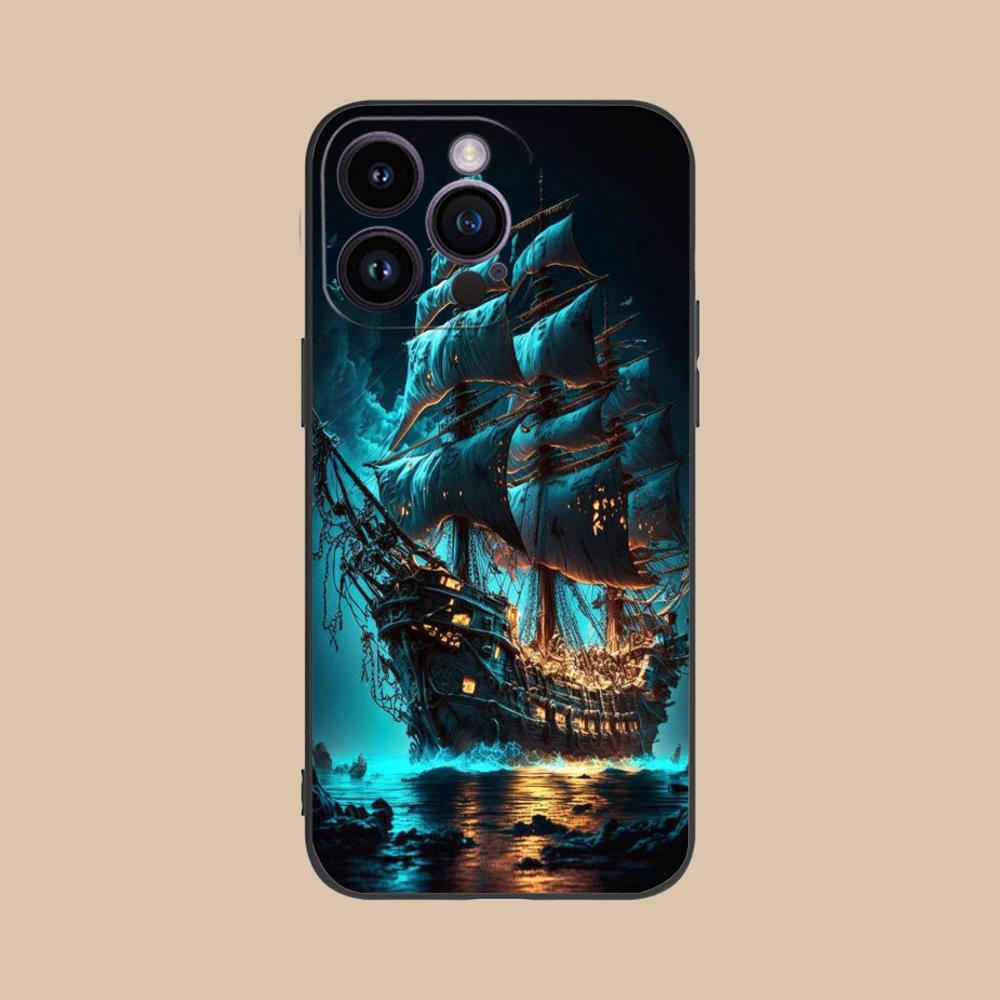 Pirate Corsair Mobile Phone Case for iPhone 17 16 15 14 13 12 11 X XR XS 8 7 Air Pro Max Plus Mini Colorful Cover Cover Luxury