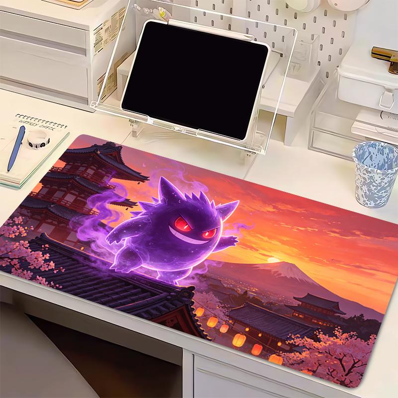 HighQuality Mouse Pad Pokemon Gaming Accessories Gengar Esports Players Gamers Desk Mat Varmilo Keyboard Mat Office Mousepad