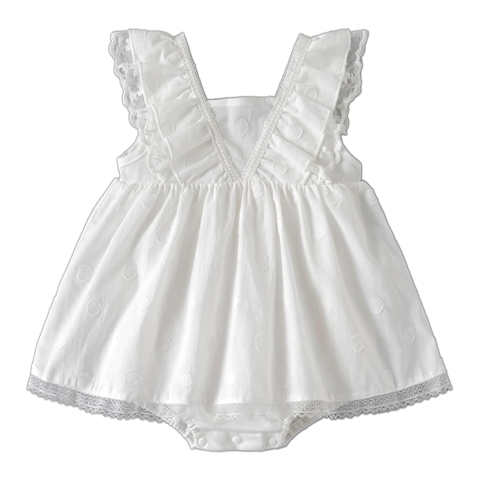 

Baby Nest Baby Romper Dress with Tulle Summer Newborn Ceremonial Size Months Girls Skirt, Clothes, Clothes, Clothes, Skirt, White, 66, 3-6