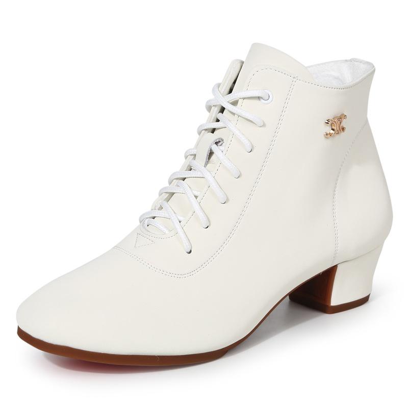 

Новые туфли для квадратного танца, мягкая подошва, мягкая поверхность, туфли для латиноамериканских танцев, туфли для матросского танца, обувь для танцев на открытом воздухе, женские танцевальные ботинки средней высоты 38