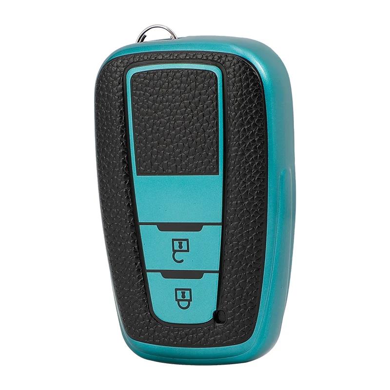Auto Leather TPU Car Key Cover Case for Toyota Prius Camry Corolla C-HR CHR RAV4 Prado 2018 Keychain Accessories