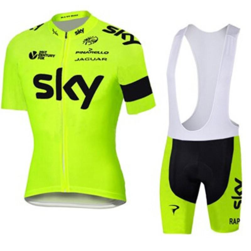 Mens Cycling Jersey Bib Shorts Set Breathable Mesh Quick-Dry Bike Apparel Road Mountain Riding