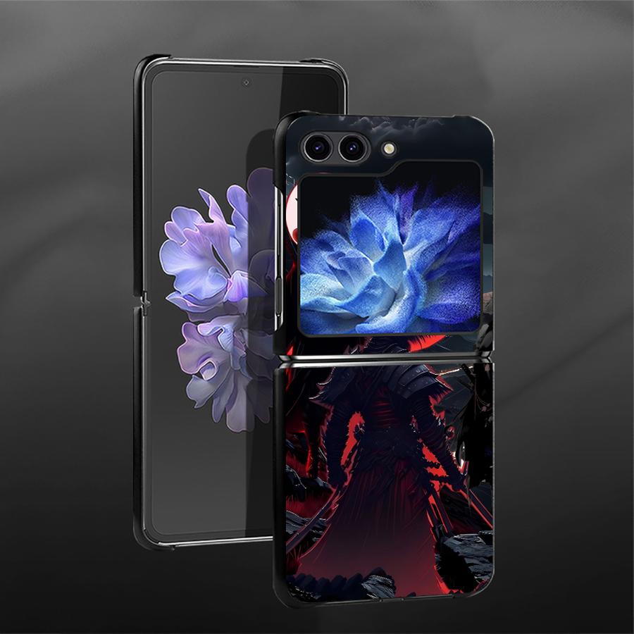 

Чохол для Samsung Galaxy Z Flip 7 6 5 4 3 Flip6 Flip5 Flip7 FE Flip3 Flip4 Задня кришка телефону Funda Аніме Самурай Крутий Galaxy Z Flip3 5G