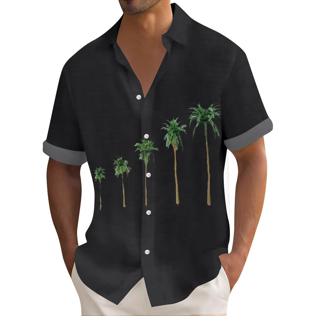 Chemise hawaïenne pour hommes, chemises de Bowling boutonnées Vintage pour hommes, chemise de plage d'été à manches courtes