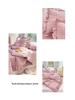 Pleated Cream Style Summer Quilt: Lightweight, Solid Color for Air Conditioning