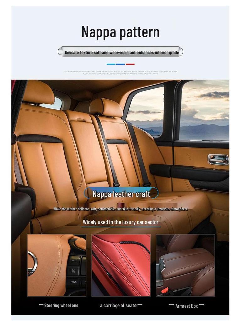 Xpeng Car Genuine Leather Steering Wheel Cover for P7, P5, G3, G9 - Ultra-thin, Four Seasons
