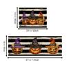 Halloween Theme Pumpkin Soft Kitchen Rug Anti-Fatigue Kitchen Rug Waterproof Non-Slip Rugs Set Runner Rug Bedside Rug Absorbent Carpet For Kitchen