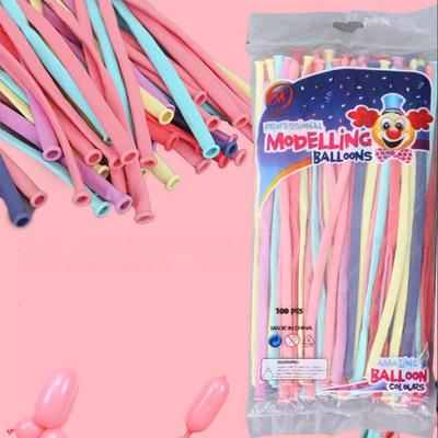500pcs Thickened Long Strip Balloon Latex Balloons Shape Children's Birthday Party Wedding Decorations