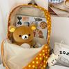 Schoolbag Clear and soft atmosphere Contrast color polka dot backpack Female college students daily street light commuting backpack