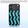 Blue Diagonal Pattern 2D Phone Case for iPhone 17 16 15 14 13 12 11 X XR XS Max Pro 8 Plus - Glass Protective Cover