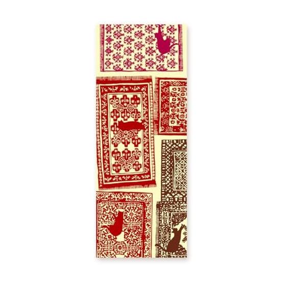 Tenugui Hand Towel - Stylish 100% Cotton, Made in Japan, Traditional Craft - RUG CAT Design, Collaboration with sunui, Hand-Dyed Gradation,