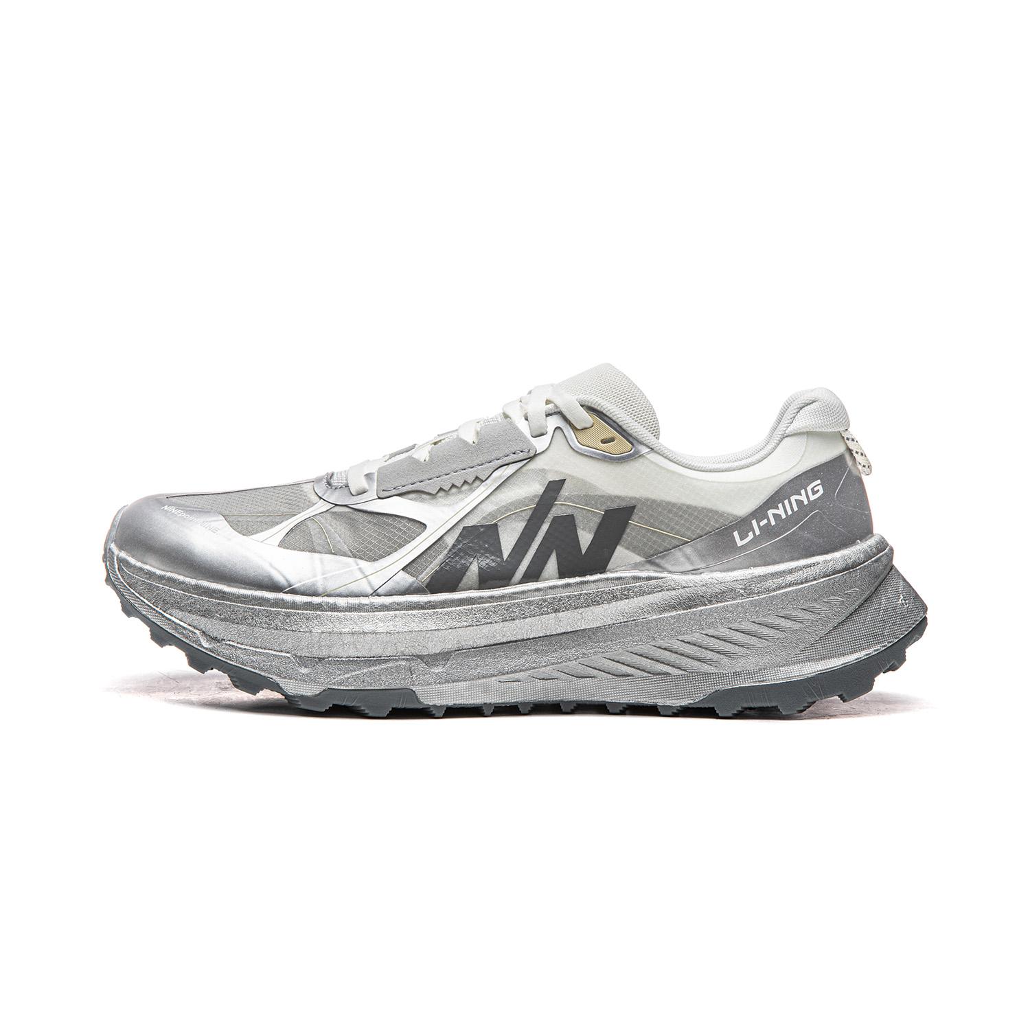 

Li Ning Cushioning Slip Resistant Abrasion Resistant Rebound Low top Trail Running Shoes Unisex Chalk Gray ARNV023-4 42