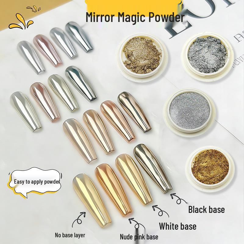 Nail Art Magic Ultra-Fine Glitter Laser Aurora Powder - Super Sparkle New Style Nail Decorations.