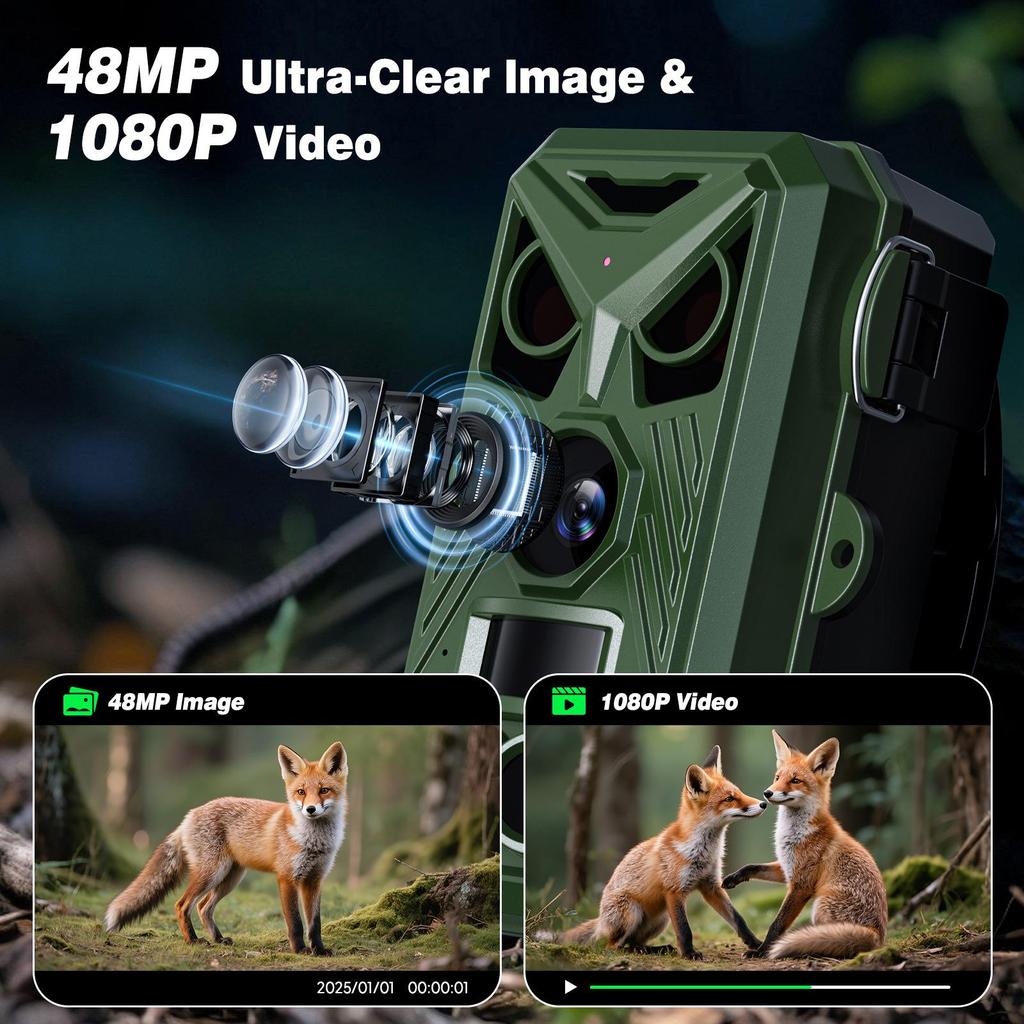 HD Waterproof Wildlife Hunting & Monitoring Camera for Forest Protection