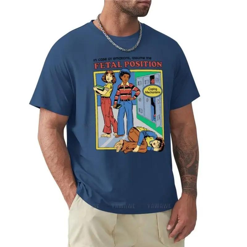 mens tshirts cotton teeshirt Assume the Fetal Position TShirt cute clothes graphic t shirt mens workout shirts S