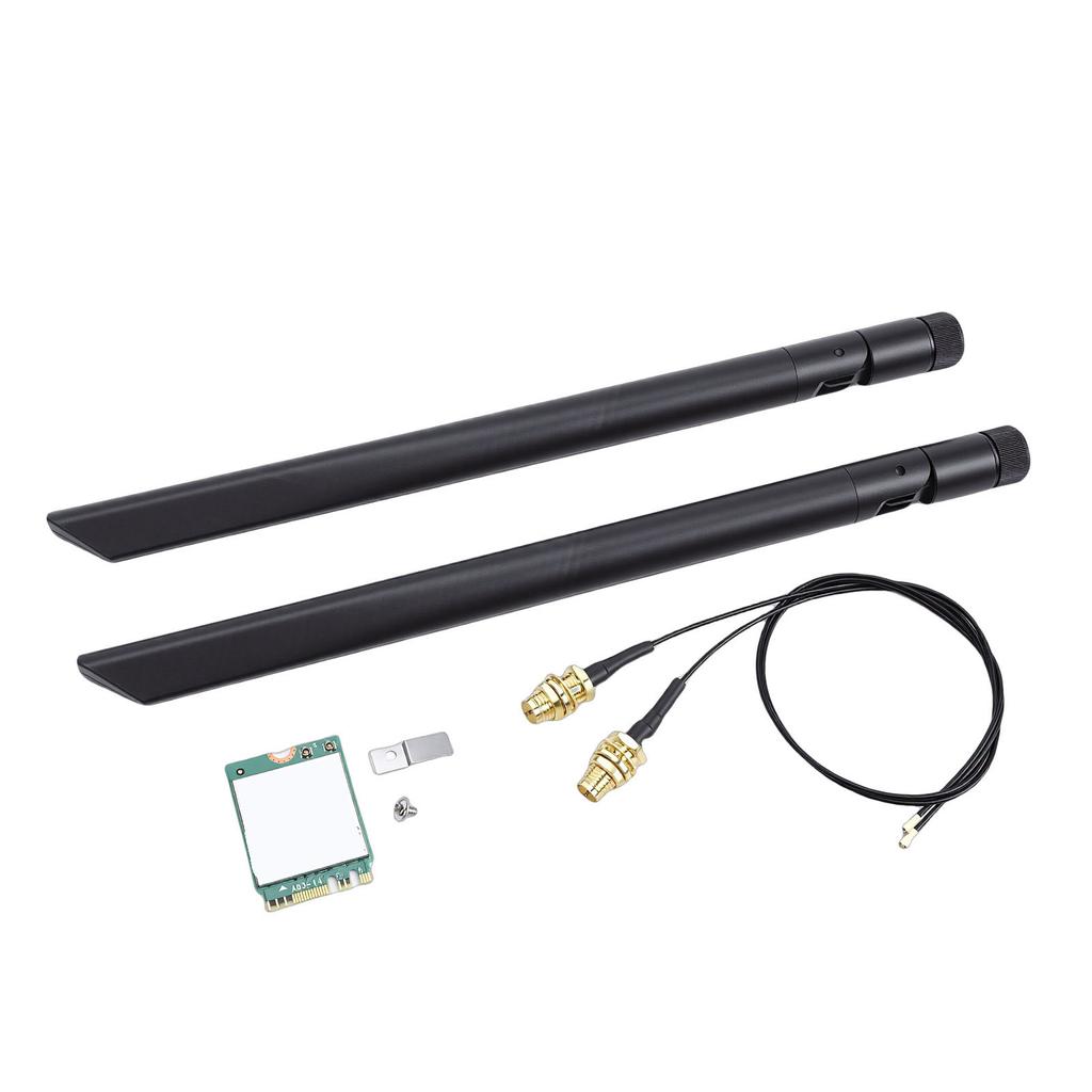 AX1675X WiFi 6E M.2 Wireless Card 2.4G 5G 6G Triple Band 5.3 PC Adapter with Dual 8db Support for