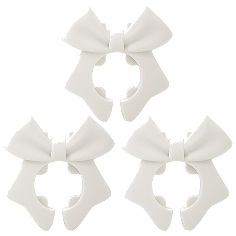 1/2/3Pcs Silicone Spoon Holder Bow Heat-Resistant  Anti-Scalding Utensil Holder Bow Spill Stopper for Spoon Cooking Utensil