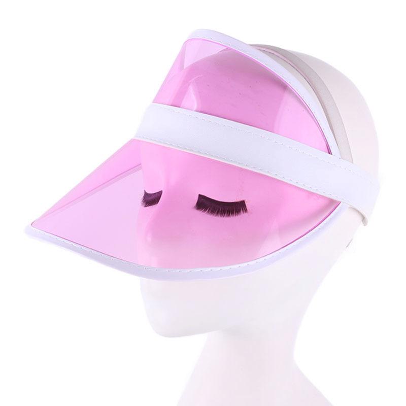 Men's and Women's Transparent Plastic Empty Top Hats, Outdoor Sun Hats, Travel Visors KDM-