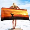 Pray to god Microfiber Lightweight Thin Beach Towels,Compact Sand Free Swim Pool Blanket for Outdoor Traveling on Vacation