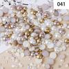 Yantuo 1000g Mixed Packaging Flat Back Pearls Resin Rhinestone Jelly Rhinestones Bulk Abs Loose Pearl for DIY Decoration