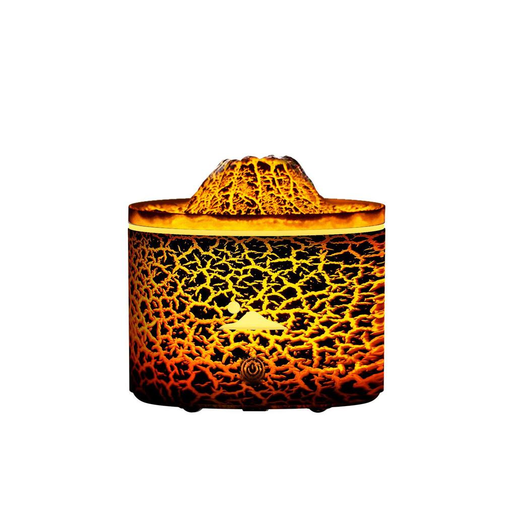 Creative Turret Aroma Diffuser: Realistic Flame Light with Large Spray Humidifier for Home Bedroom