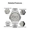 Business Man Wristwatch Date Chronograph Waterproof Luminous Luxury Men Watch Stainless Steel Quartz Men's Watches Male