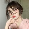 Fashionable Minimalist Retro Korean Version Ultra Light Student No Makeup Black Big Round Frame Glasses Female