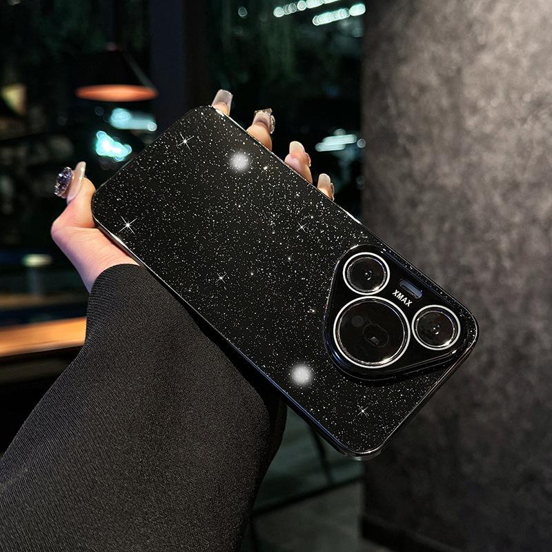 Star Glitter Glass Applicable To Huawei Pura70pro Mobile Phone Case New P80 with Lens Film Mate60 Men and Women
