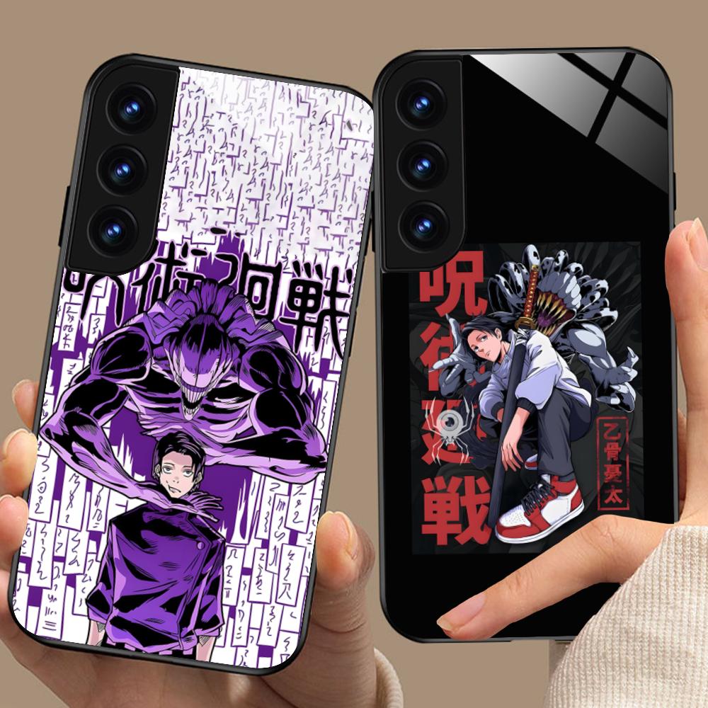 Jujutsu Kaisen Yuta Okkotsu Phone Case for Samsung Galaxy A56 55 54 53 52 51 36 35 34 23 16 15 5G Glass Colorful Cover Luxury