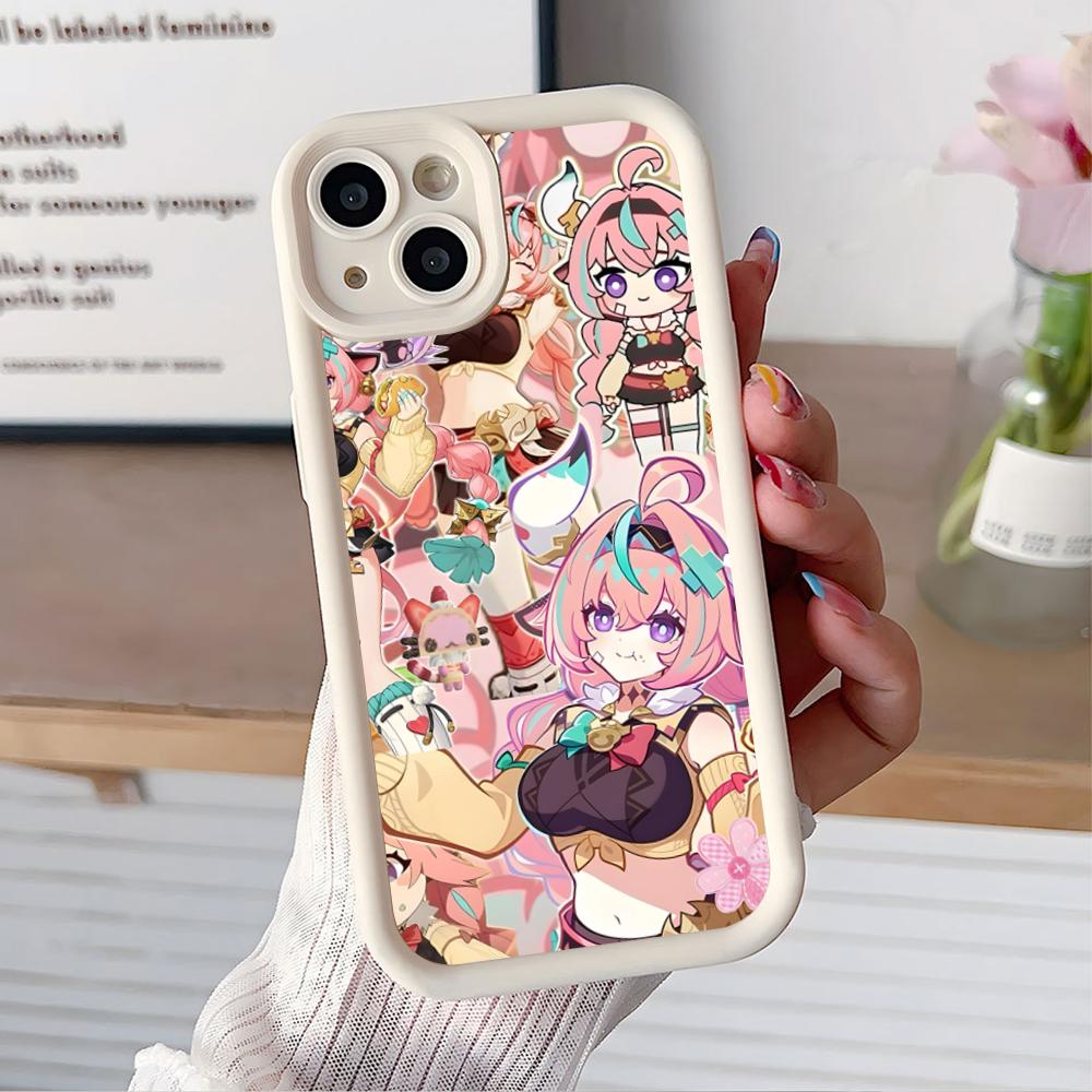 Game GI Varesa Thicken TPU Mobile Phone Case for iPhone 17 16 15 14 13 12 11 Air Pro Max Plus Colorful Cover