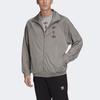 adidas Originals Trefoil Logo Print Sports Stand-Collar Jacket Men Jacket Grey FS7332
