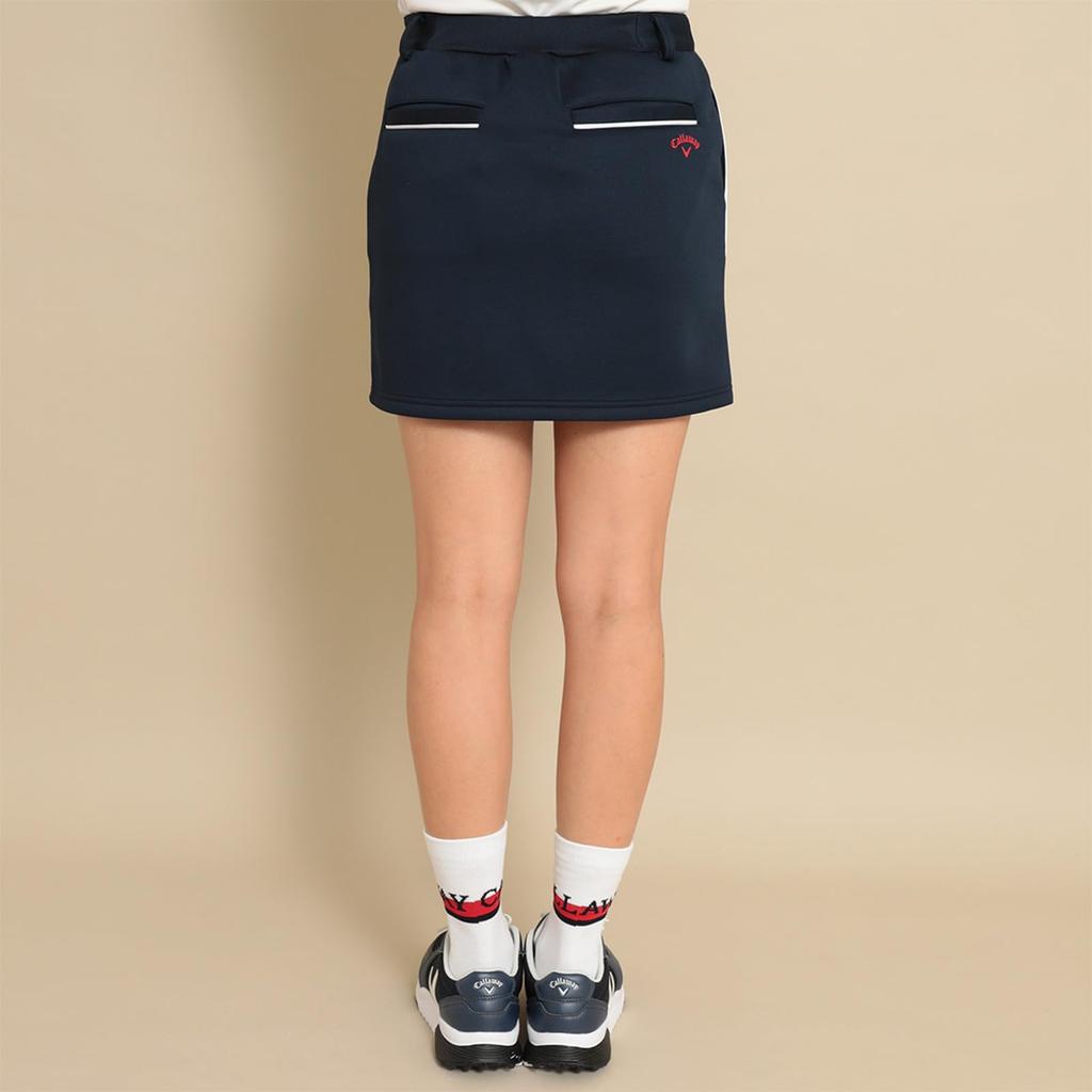 Callaway Women's Logo-Patterned Cardboard Knit Skirt (Green, Navy, Size SS) (C23228201, 1120)