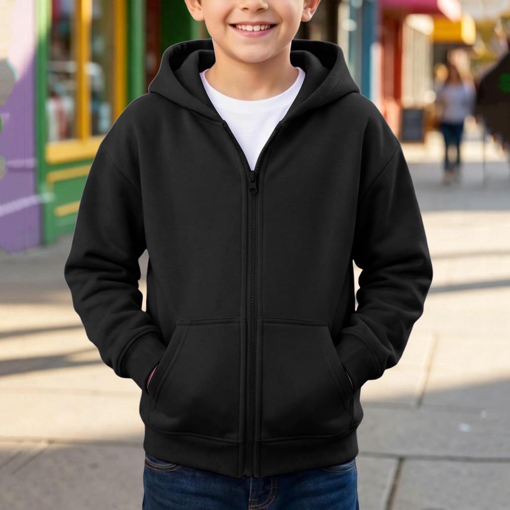 Boys and Girls Long Sleeve Color Sweatshirt Casual Comfort Pullover for Everyday Wear